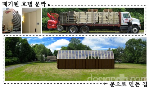 문으로 만든 집