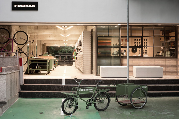 FREITAG Store Tokyo Shibuya : 토라프 건축설계사무소가 디자인한 두 번째 FEITAG 플래그 숍