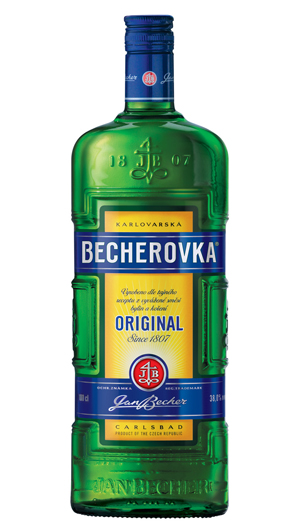체코의 약술 베헤로브카(Becherovka) 술잔 디자인_Becherovka glass design