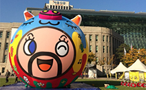 서울문화재단, 6일 서울광장에 돼지 형상 공공미술 `미스터 기부로` 설치