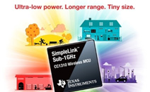 TI, 코인 셀로 20km까지 연결 가능한 Sub-1GHz 솔루션 출시