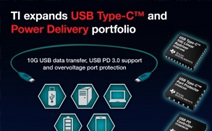TI, 전력 및 데이터 전송·신호 품질·회로 보호 기능을 향상시키는 새로운 USB 타입-C 및 PD 3.0 제품 출시