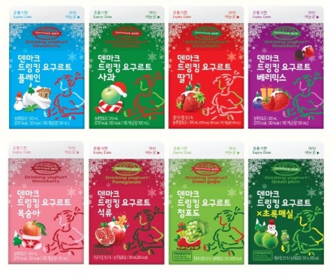 동원F&B, ‘덴마크 드링킹 요구르트’ 크리스마스 에디션 8종 출시