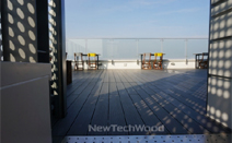 뉴테크우드, 강남 K호텔에 실버 그레이 색상 뉴데크 설치