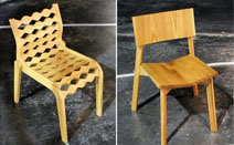 카를로스 오르테가 디자인 (Carlos Ortega Design) - 쌓아 올릴 수 있는 참나무 의자