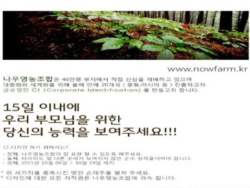 나우영농조합 글로벌 CI 디자인