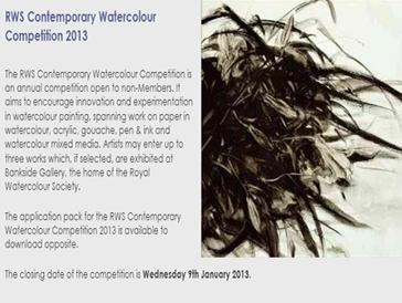 [해외]RWS Contemporary Watercolour Competition 2013