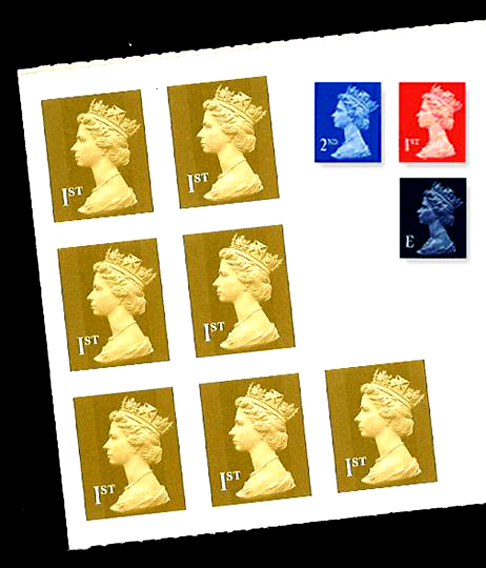 가로 세로3cm사각형 속의 디자인-로얄 메일 기념 우표(Royal Mail Special 